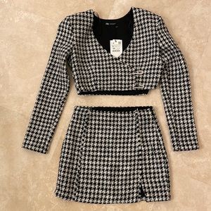 Zara two piece skirt suit